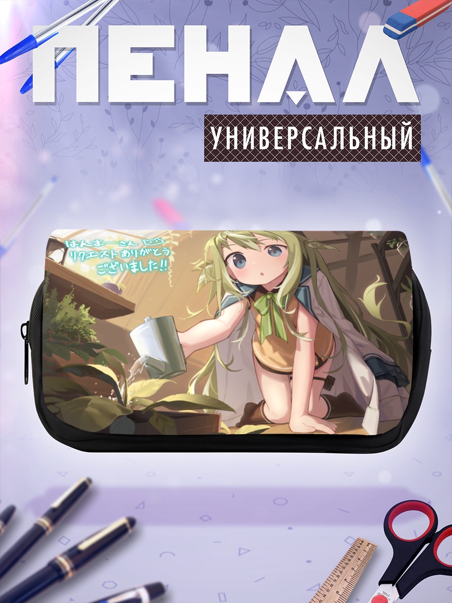 Пенал-косметичка Девочка в листьях