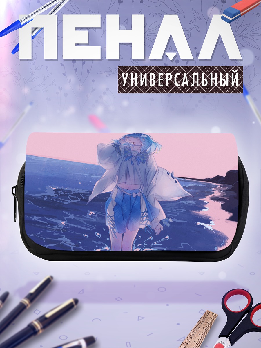 Пенал-косметичка Мику Хацунэ на пляже