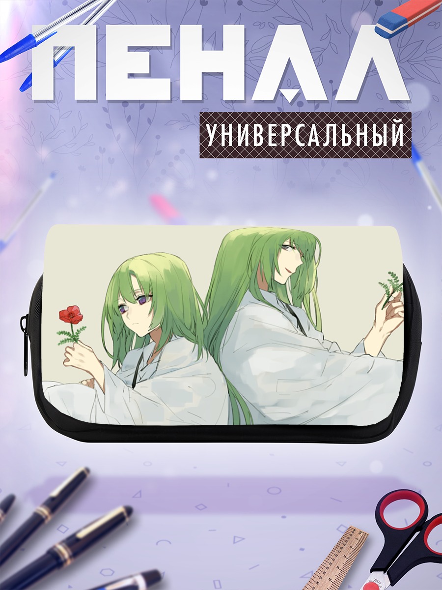 Пенал-косметичка Энкиду с цветами
