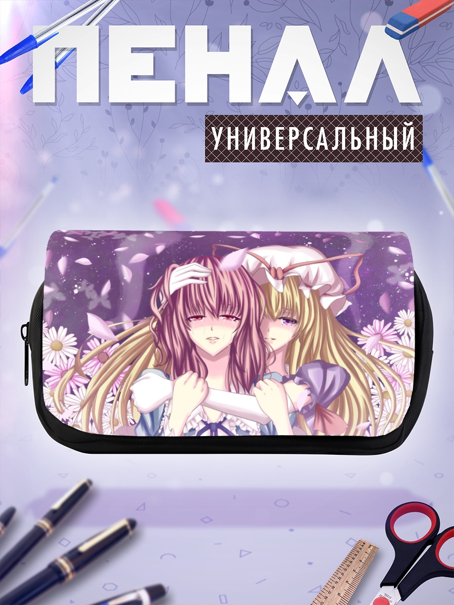 Пенал-косметичка Ююко Сайгёдзи в цветах