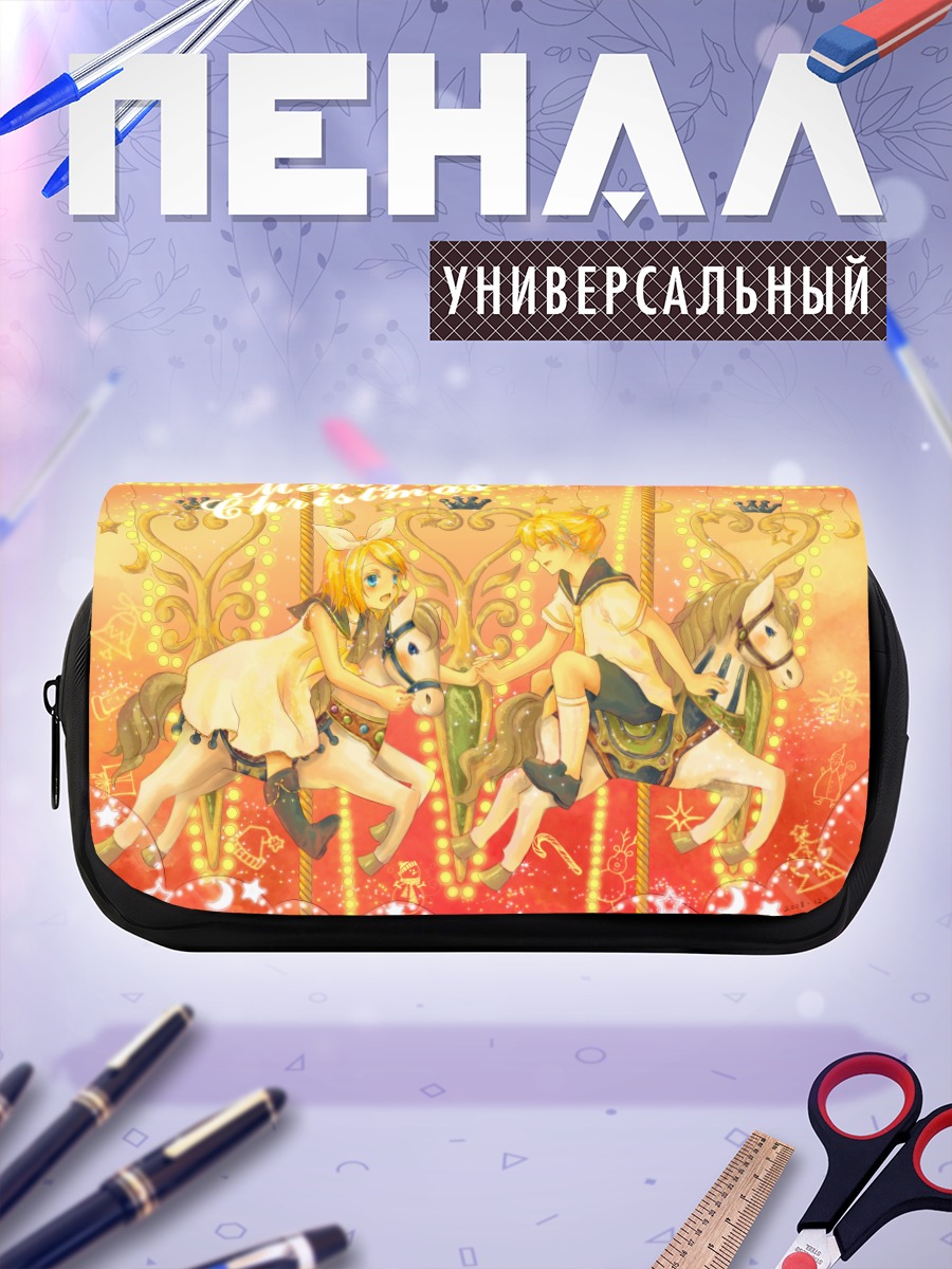 Пенал-косметичка Рин и Лен на Рождество