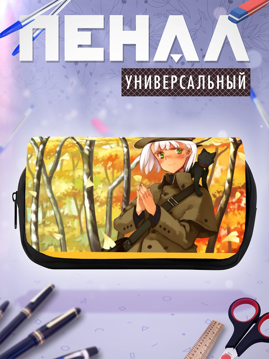 Пенал-косметичка Девушка в лесу