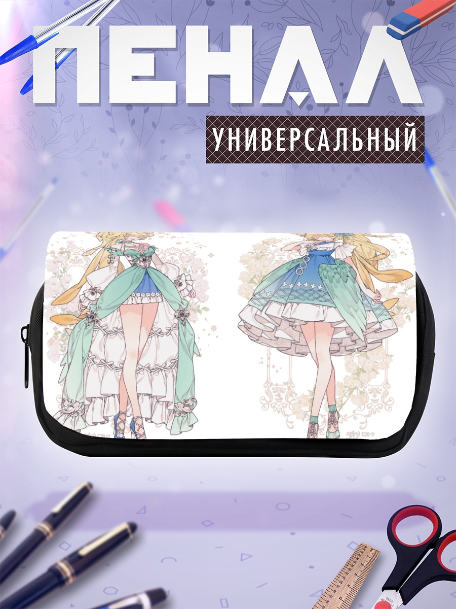 Пенал-косметичка Блондинка в цветах