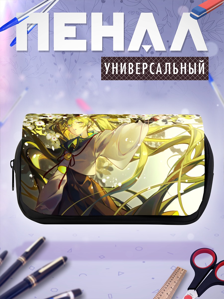 Пенал-косметичка Мику Хацунэ в цветах