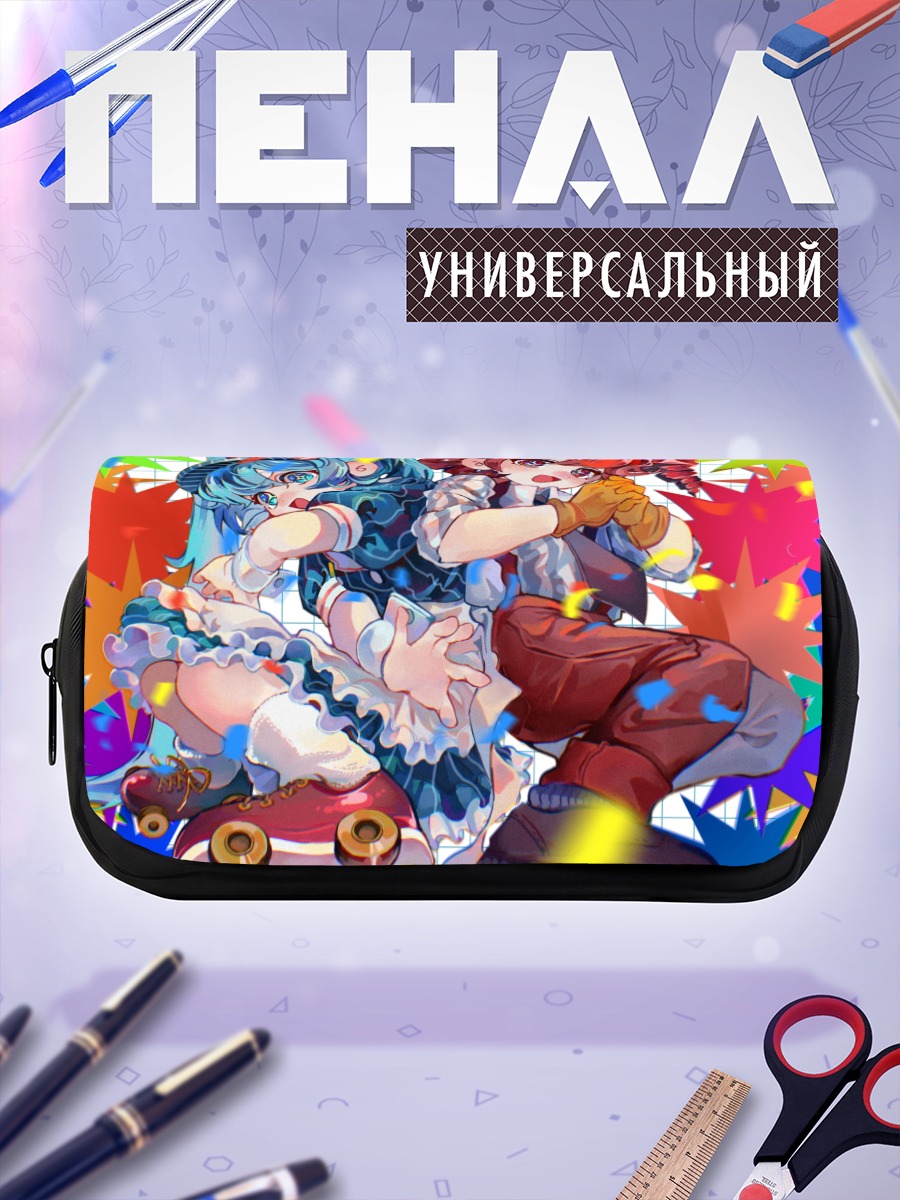Пенал-косметичка Мику Хацунэ и Тето Касане