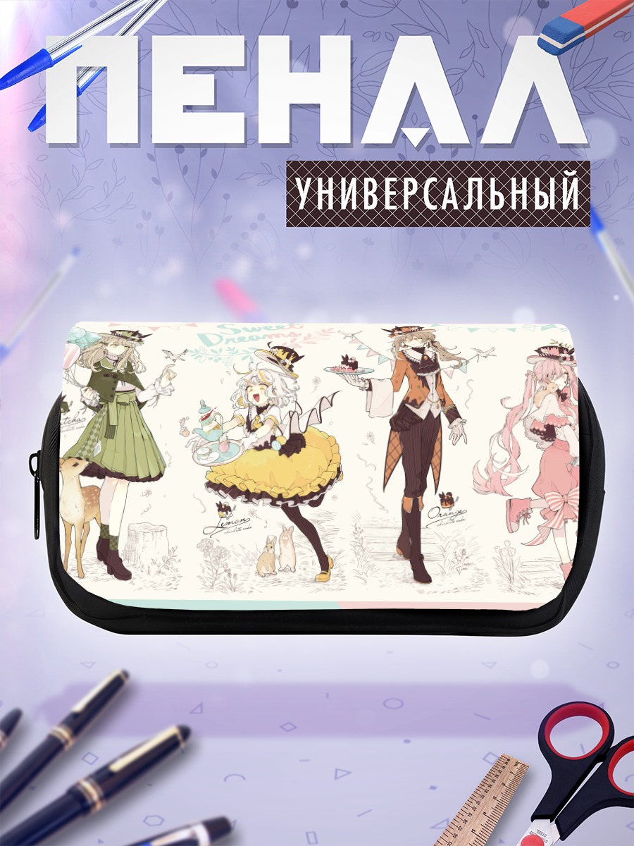 Пенал-косметичка Сладкие мечты с десертами