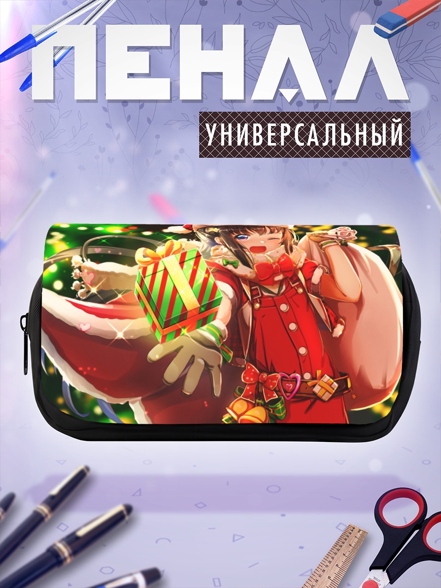 Пенал-косметичка Девочка в костюме Санты