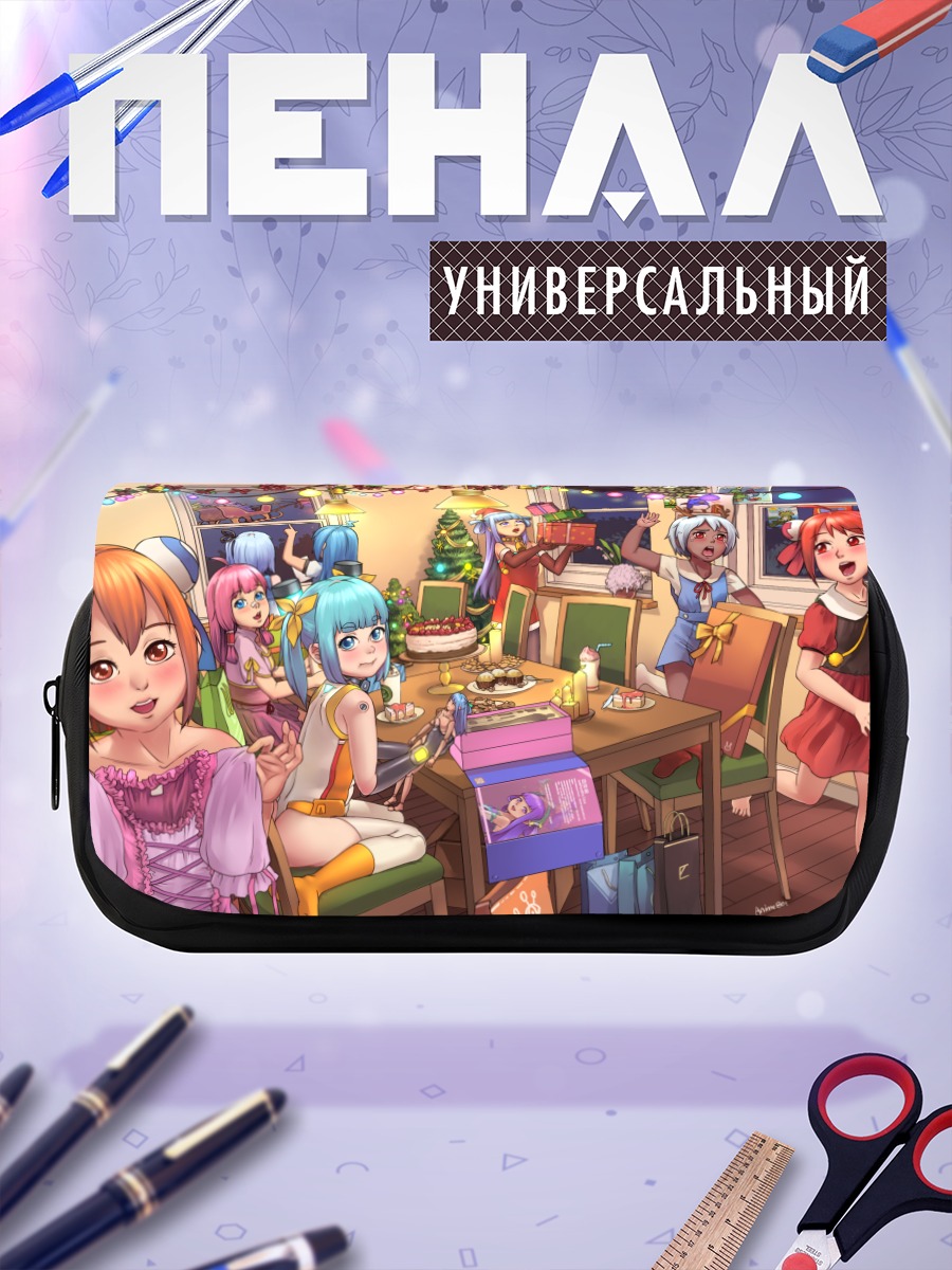 Пенал-косметичка Мику Хацунэ и подруги