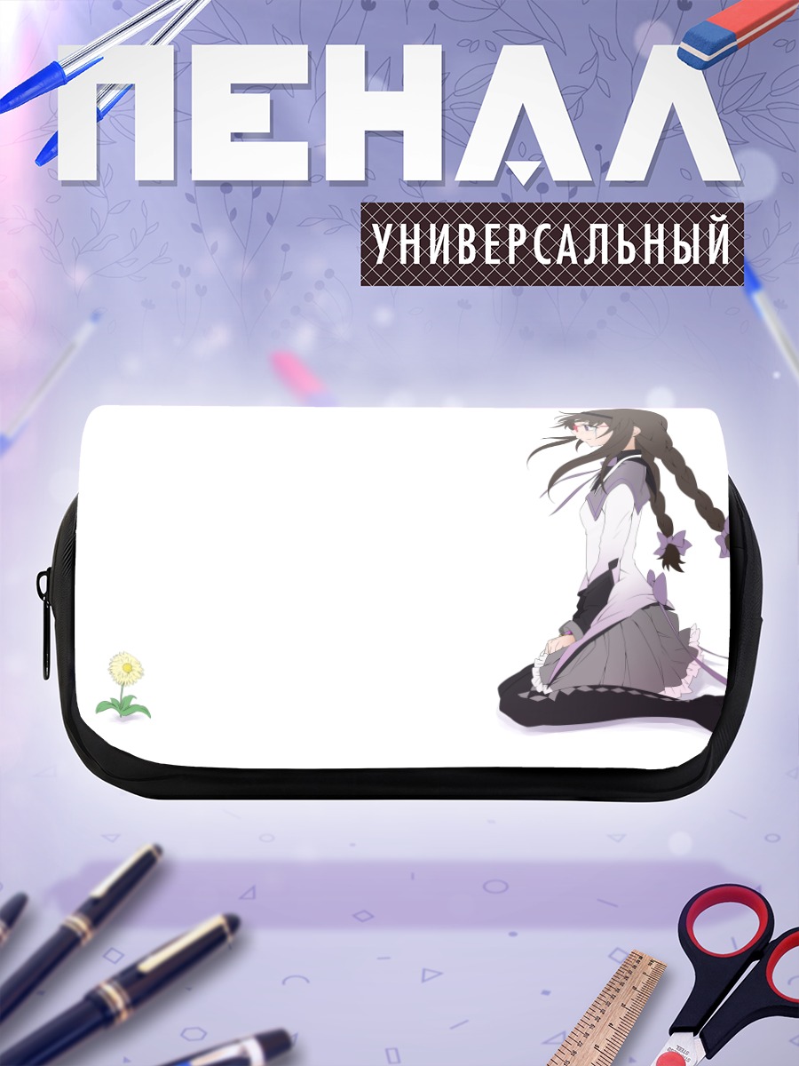 Пенал-косметичка Акеми Хомура с цветком
