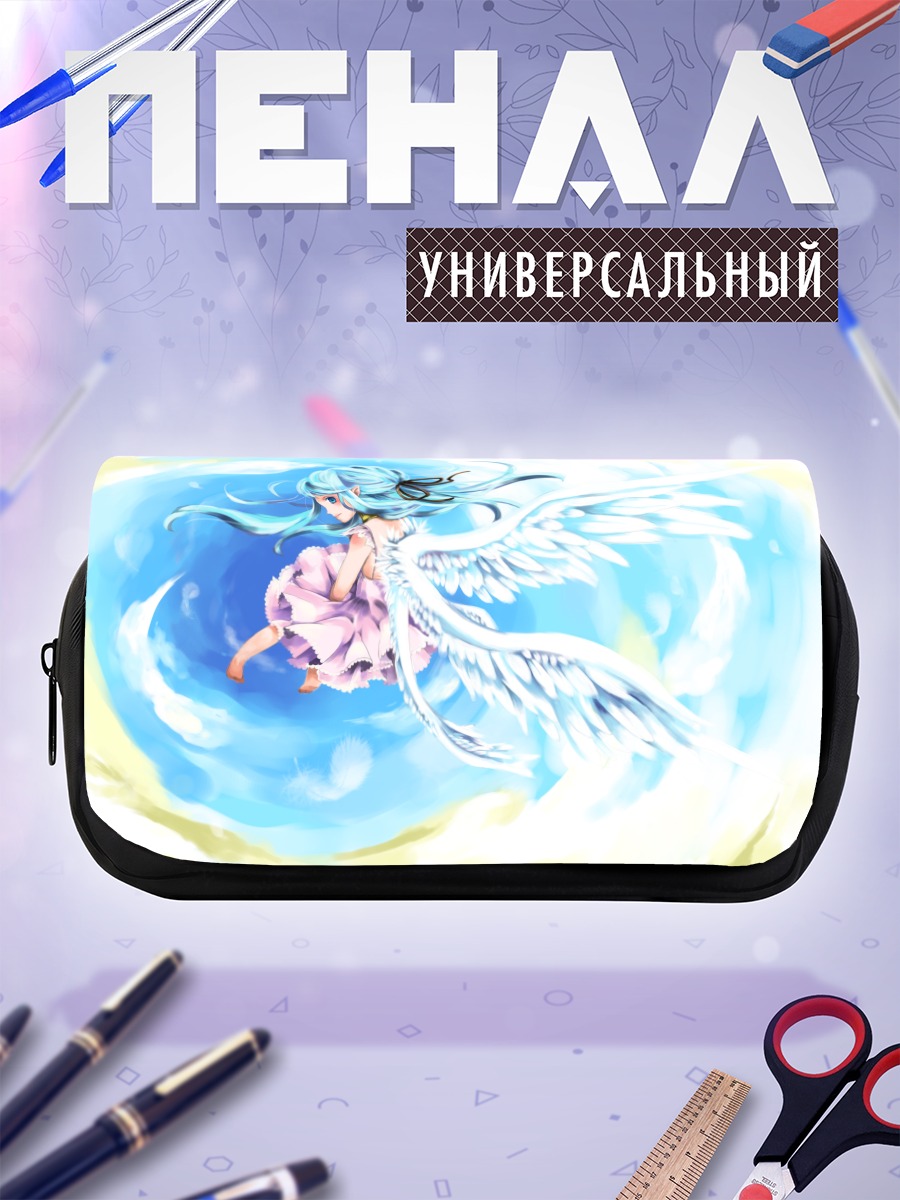 Пенал-косметичка Мику Хацунэ с крыльями