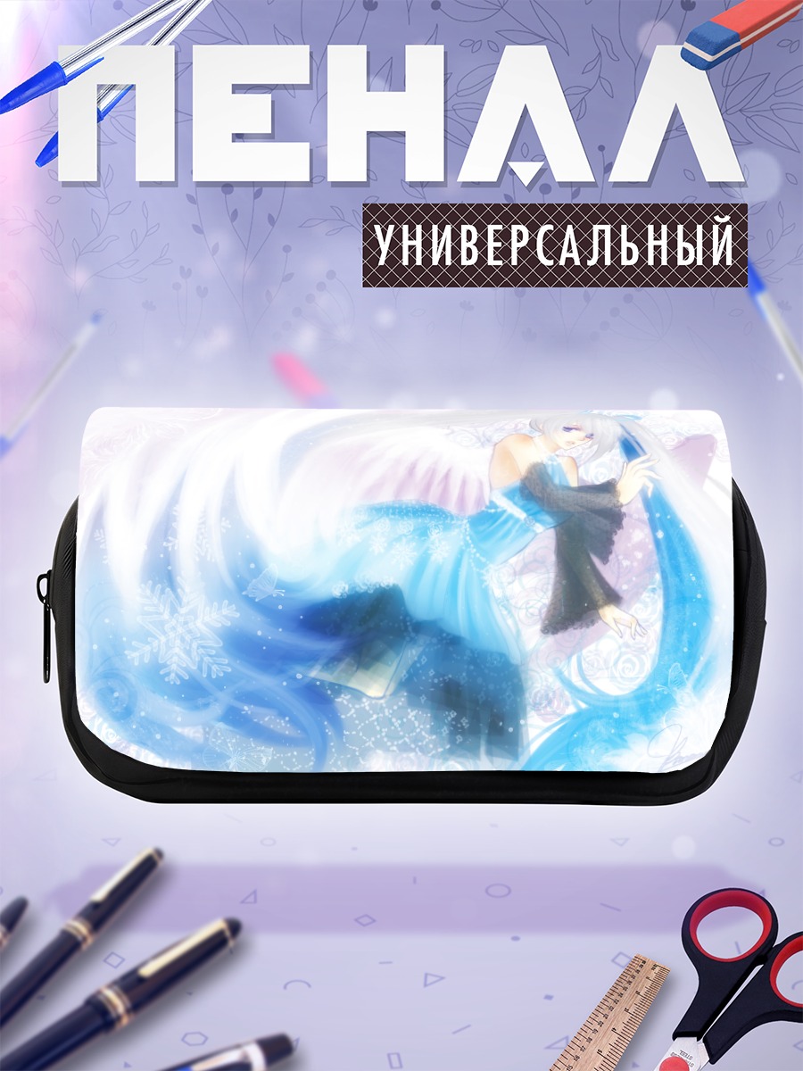 Пенал-косметичка Мику Хацунэ в снегах