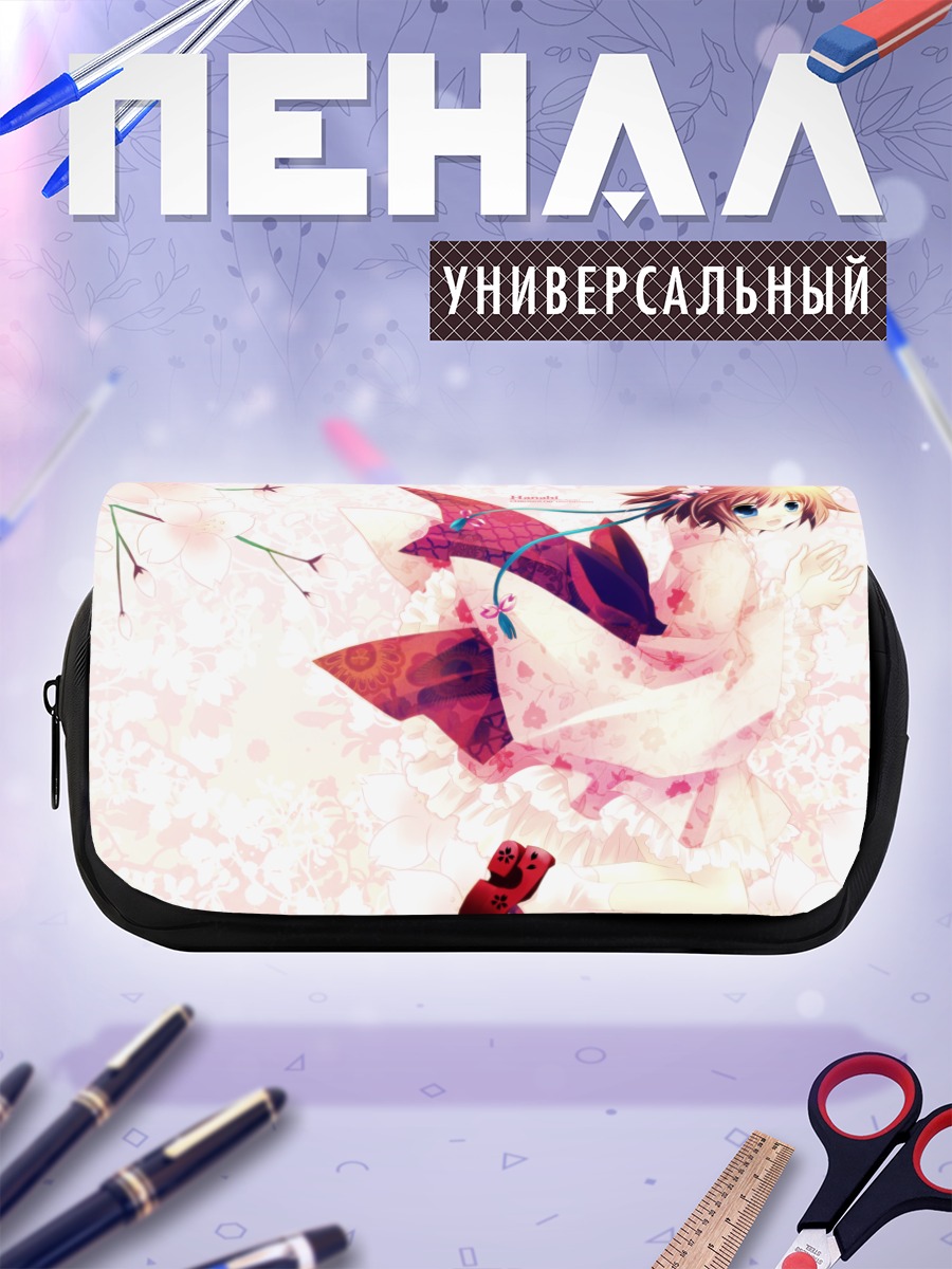 Пенал-косметичка Кошкодевочка в цветах