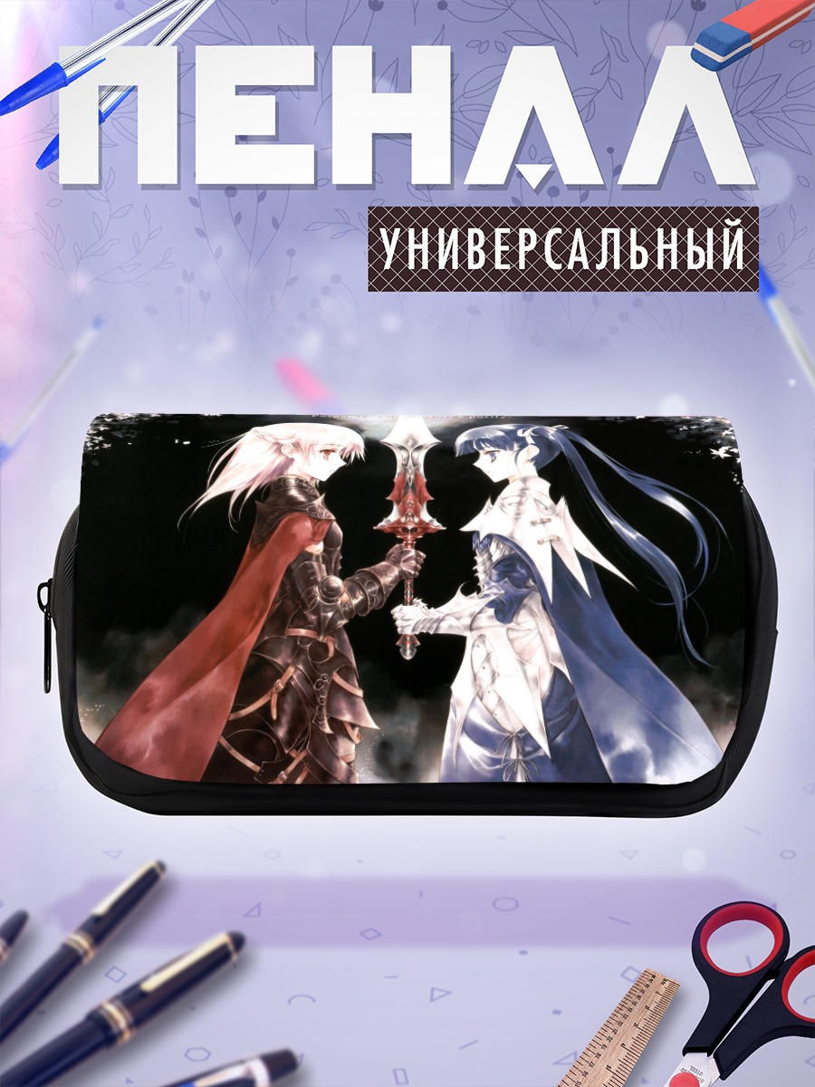 Пенал-косметичка Мику Хацунэ и рыцарь