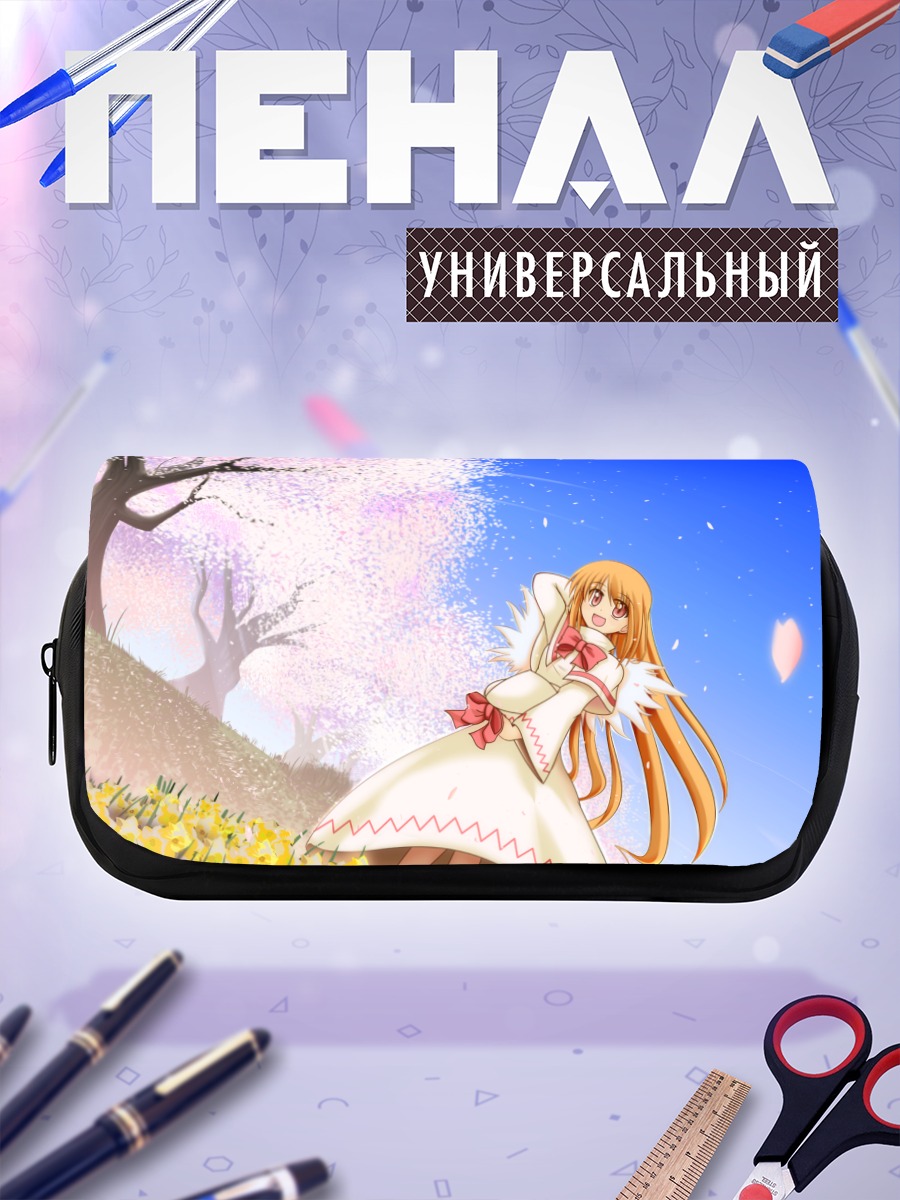 Пенал-косметичка Лили Вайт в цветах