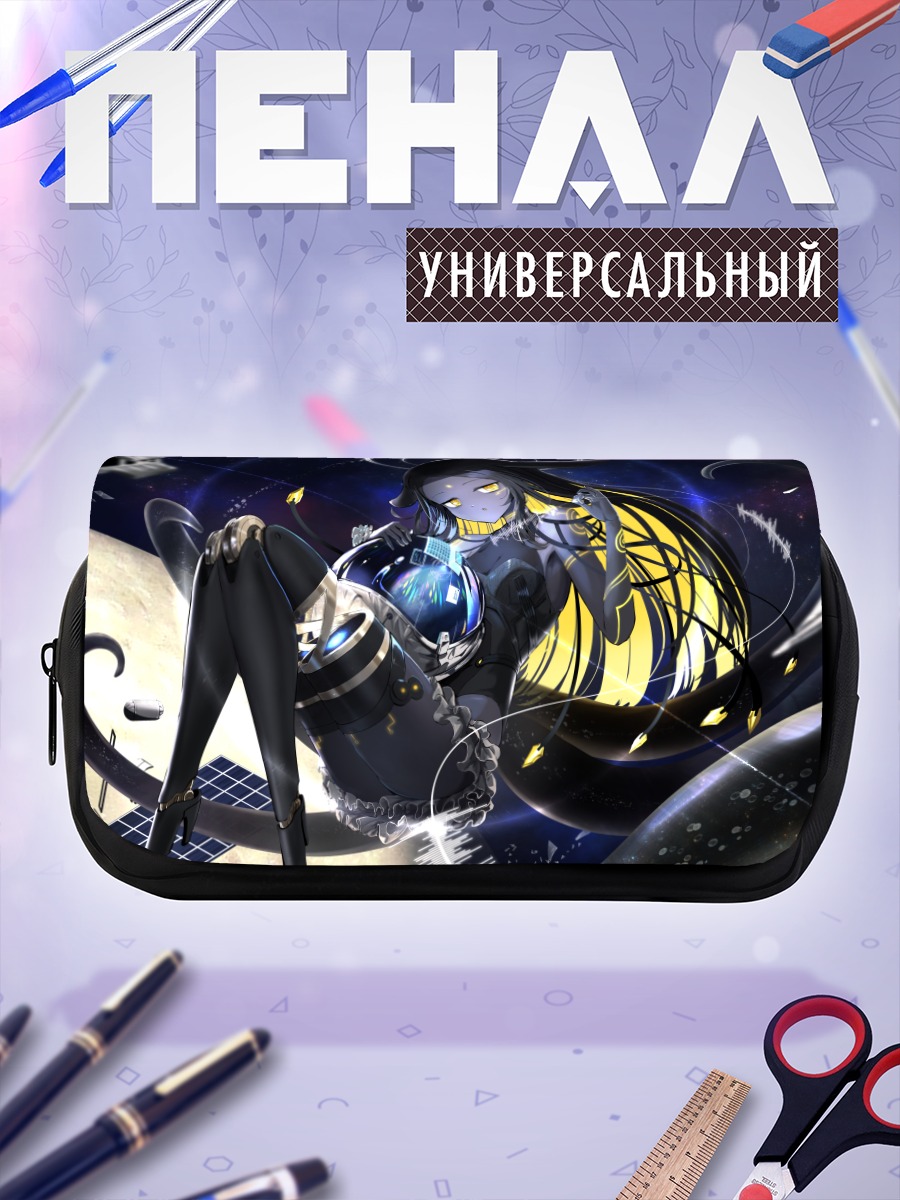 Пенал-косметичка Космическая кицунэ под луной