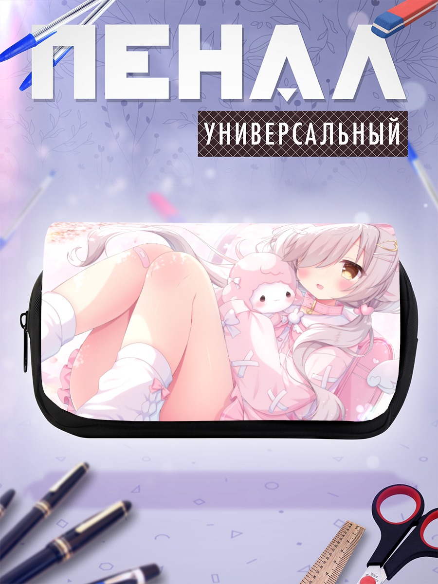 Пенал-косметичка Мику Хацунэ в цветах