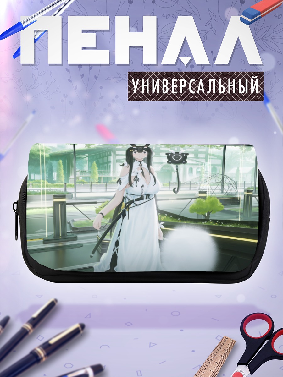 Пенал-косметичка Девушка-зайка в городе
