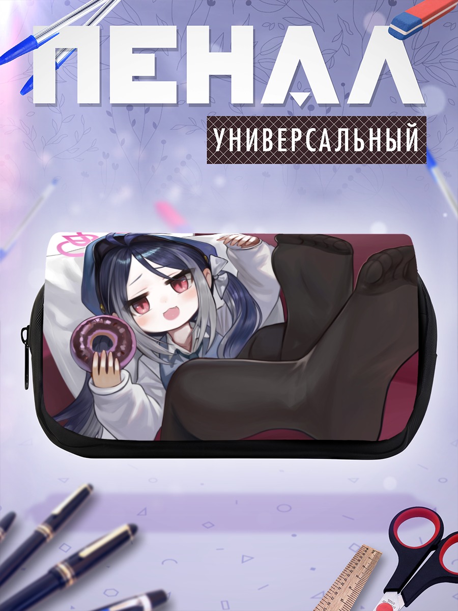 Пенал-косметичка Немугаки Фубуки с пончиком