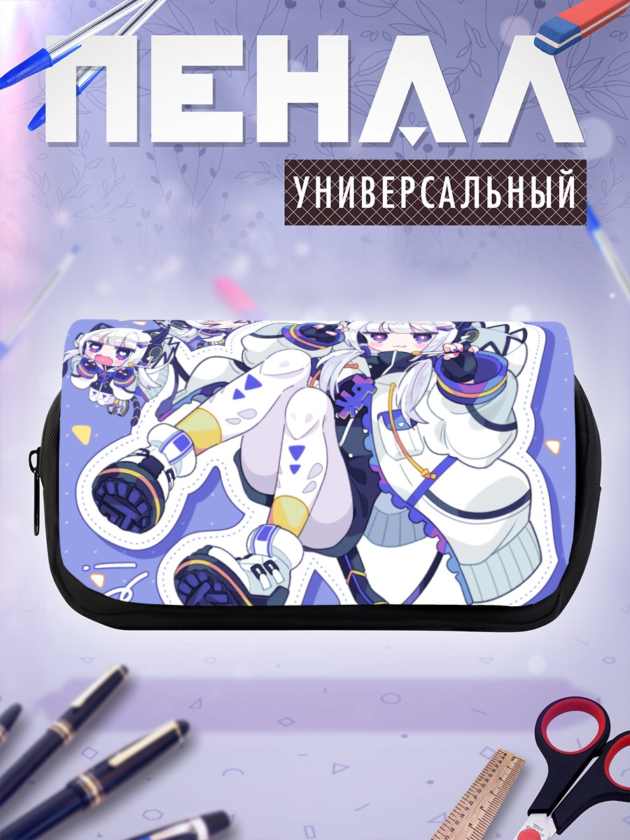 Пенал-косметичка Кошкодевочка в наушниках