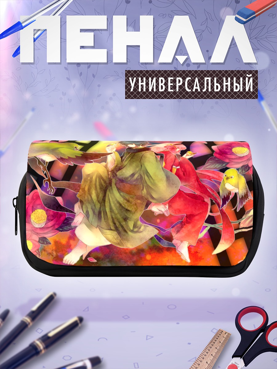 Пенал-косметичка Лука Мегурин в цветах
