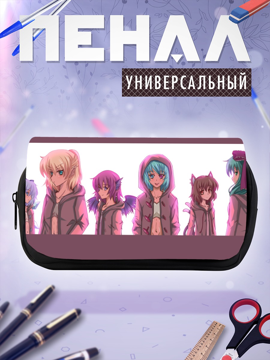 Пенал-косметичка Персонажи Тохо в худи