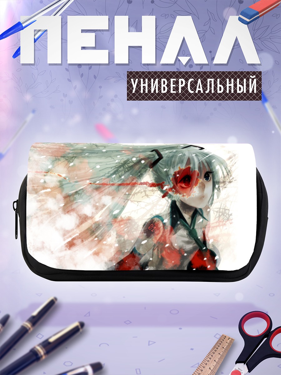 Пенал-косметичка Мику Хацунэ в снегу
