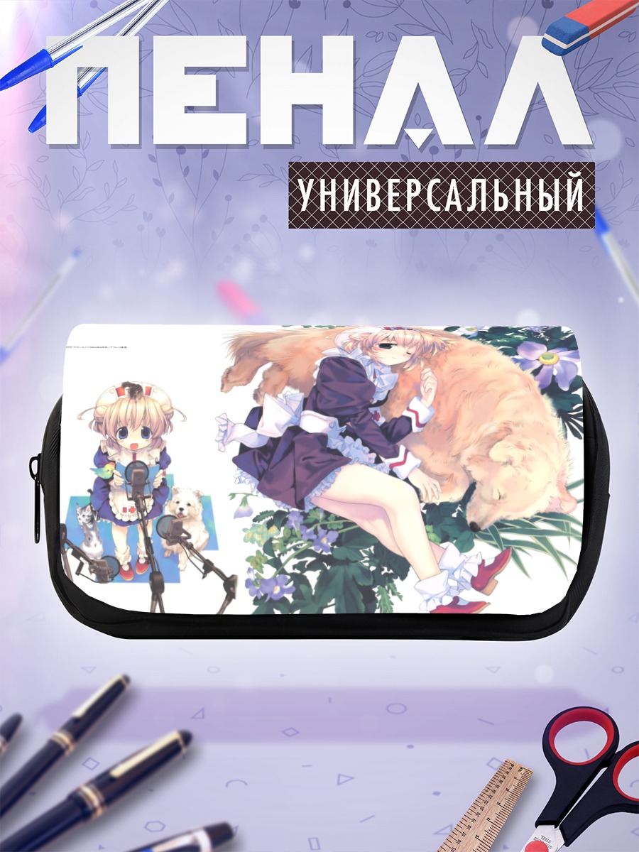 Пенал-косметичка Яэка в цветах