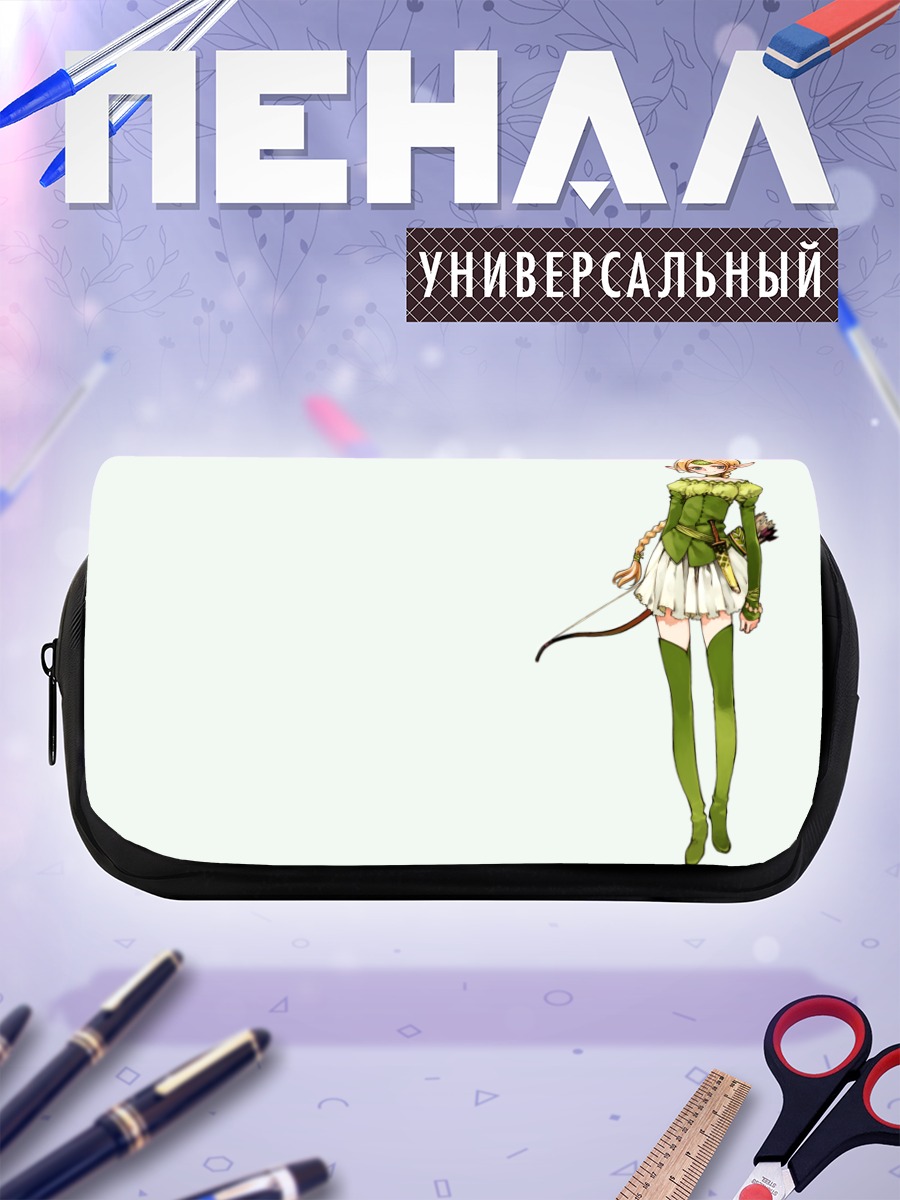 Пенал-косметичка Мику Хацунэ в зеленом