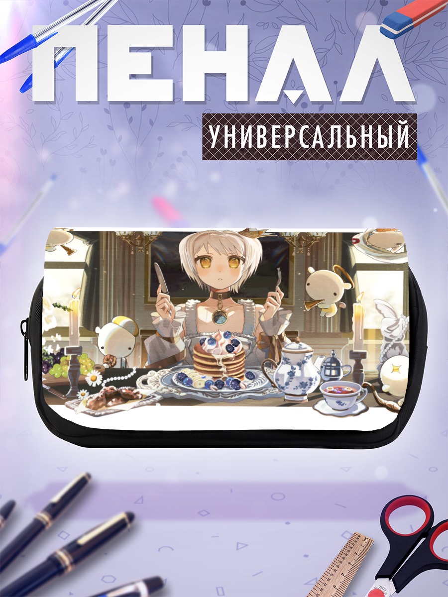 Пенал-косметичка Девушка с панкейками