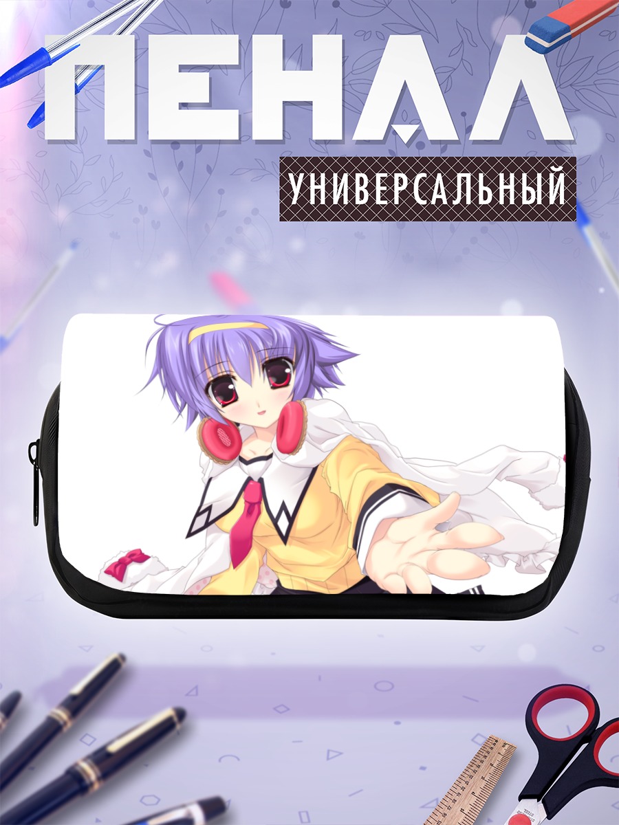 Пенал-косметичка Strawberry Feels в наушниках