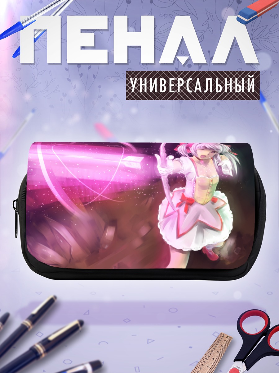 Пенал-косметичка Мадока Канамэ с луком