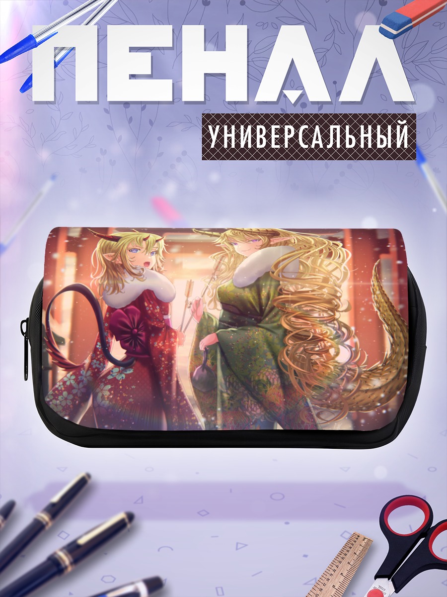 Пенал-косметичка Две девушки в кимоно
