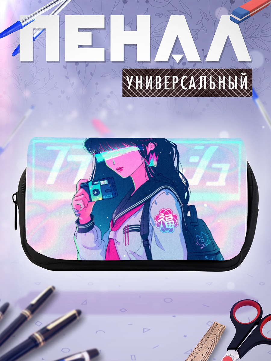 Пенал-косметичка Девушка с камерой