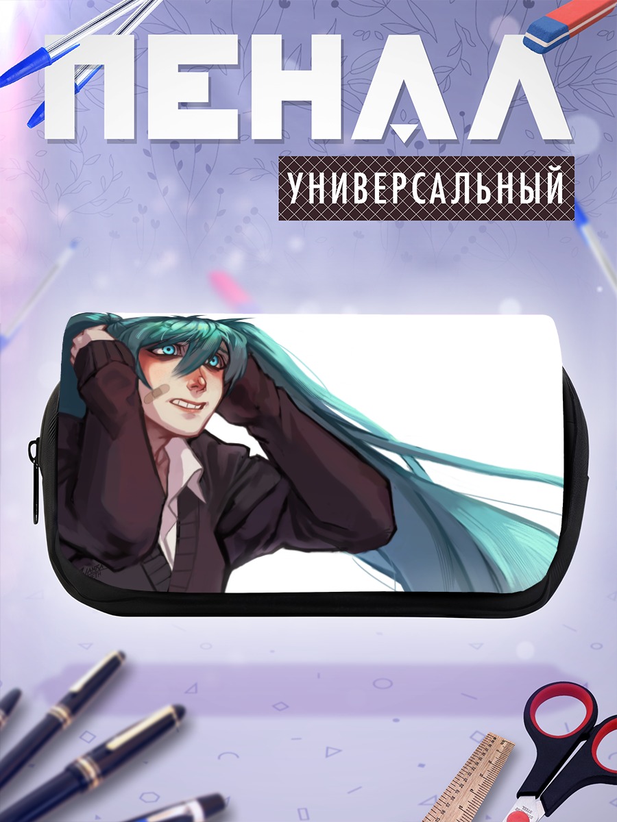Пенал-косметичка Мику Хацунэ в пиджаке