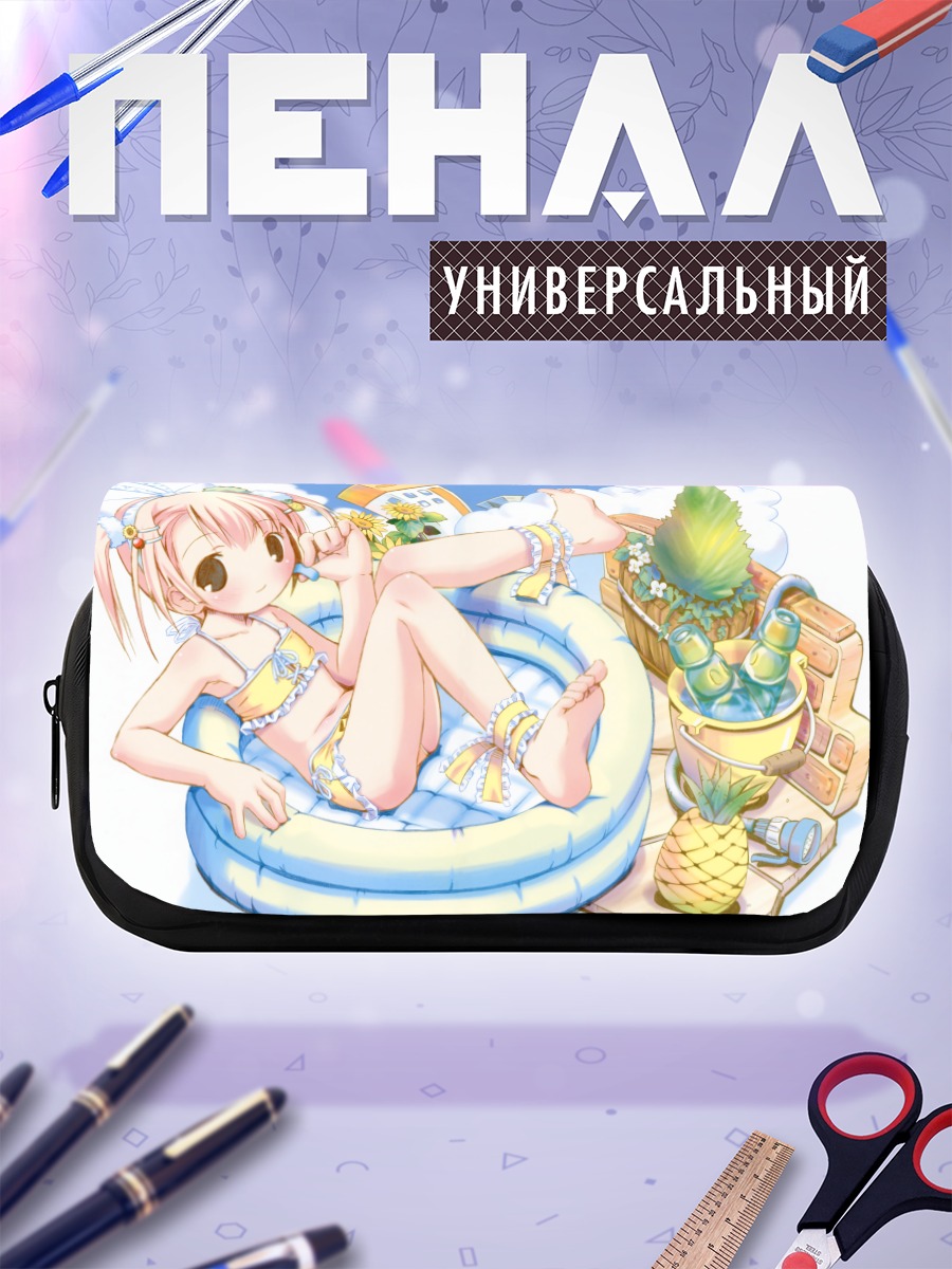 Пенал-косметичка Девушка в бассейне