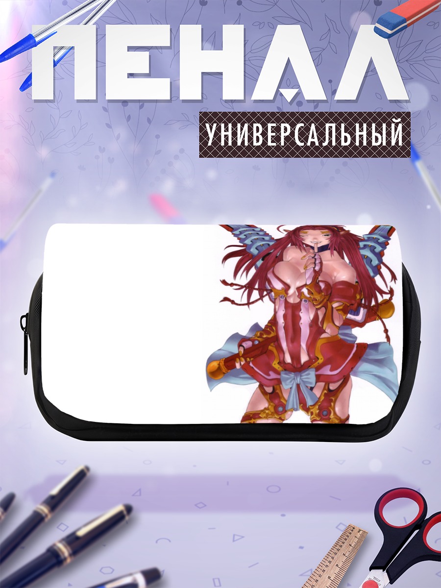 Пенал-косметичка Воительница в красном