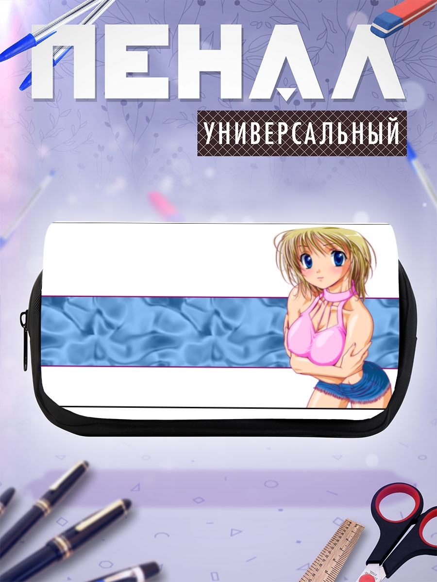 Пенал-косметичка Девушка в розовом