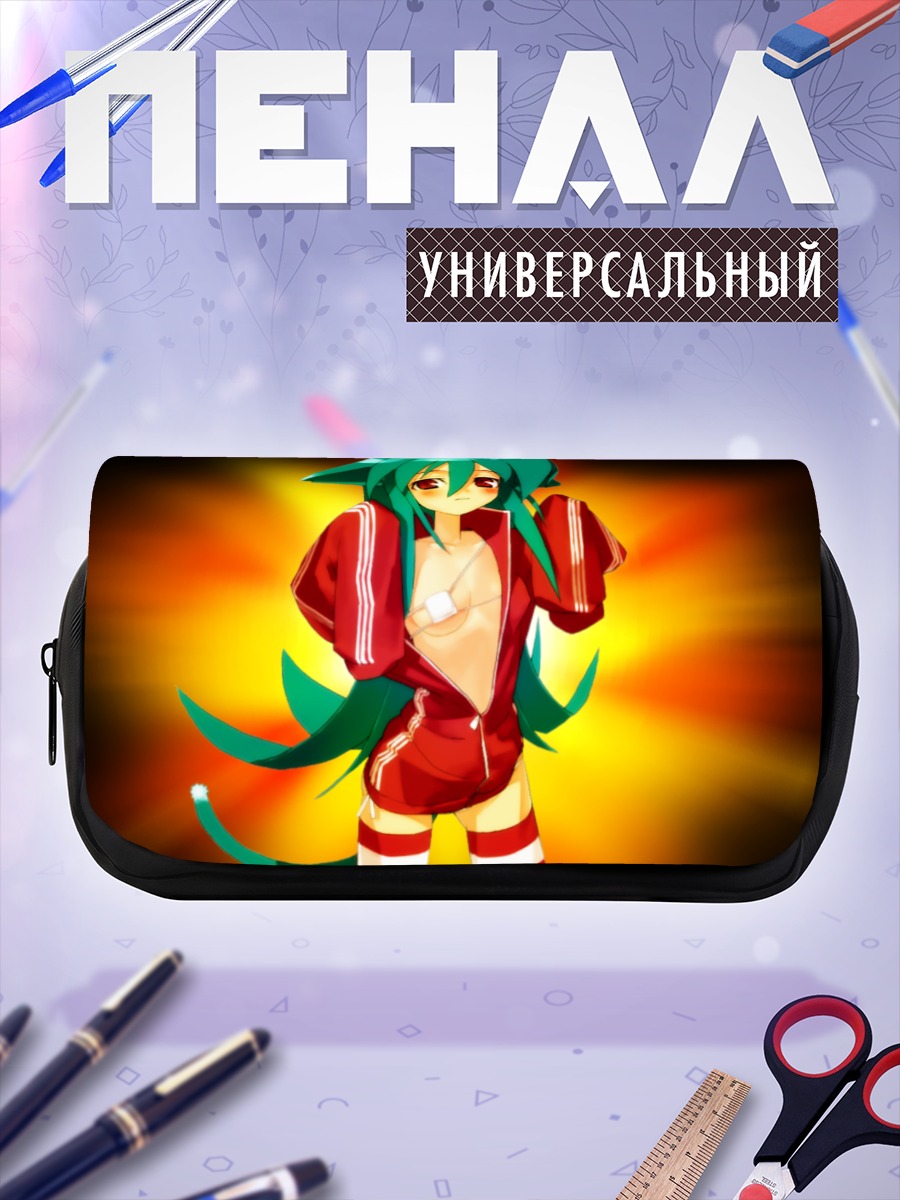 Пенал-косметичка Девушка-кошка в спортивном