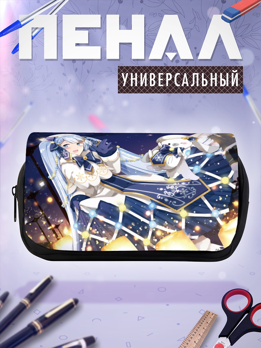 Пенал-косметичка Мику Хацунэ в снегу