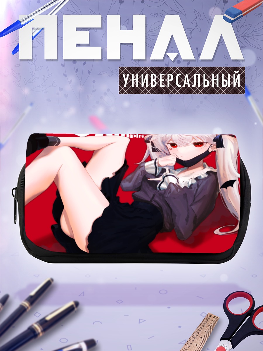 Пенал-косметичка Кузуха в красном