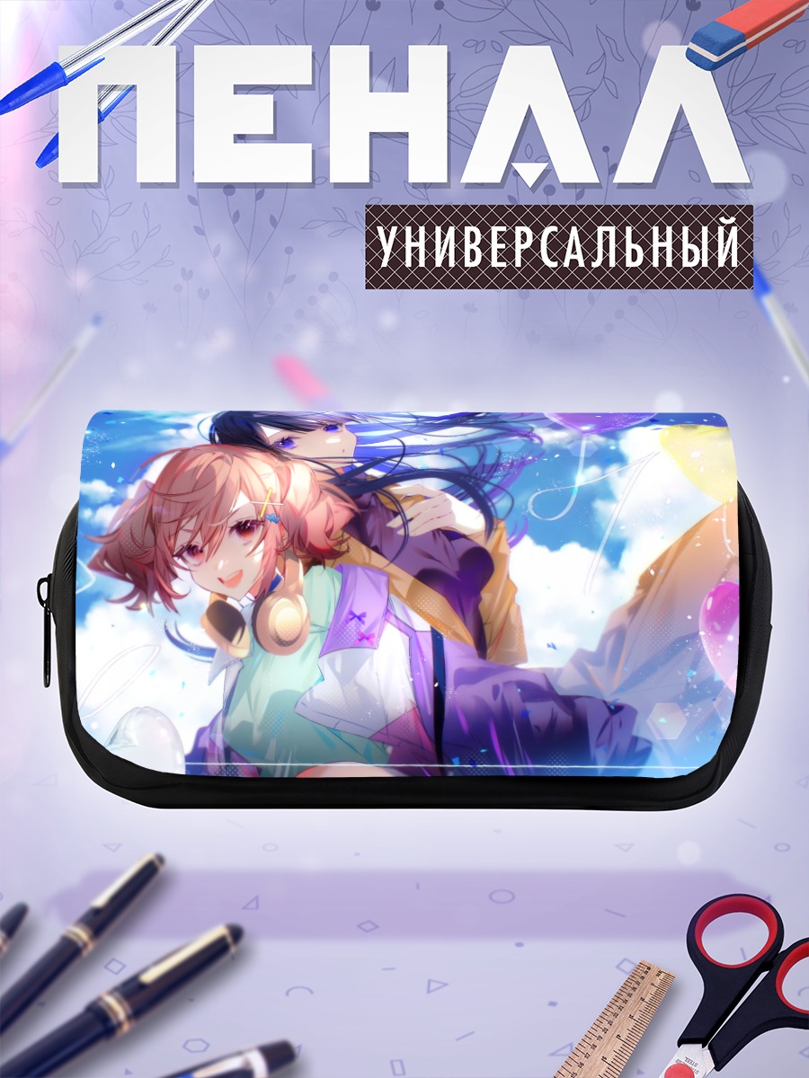 Пенал-косметичка Мику Хацунэ с шарами