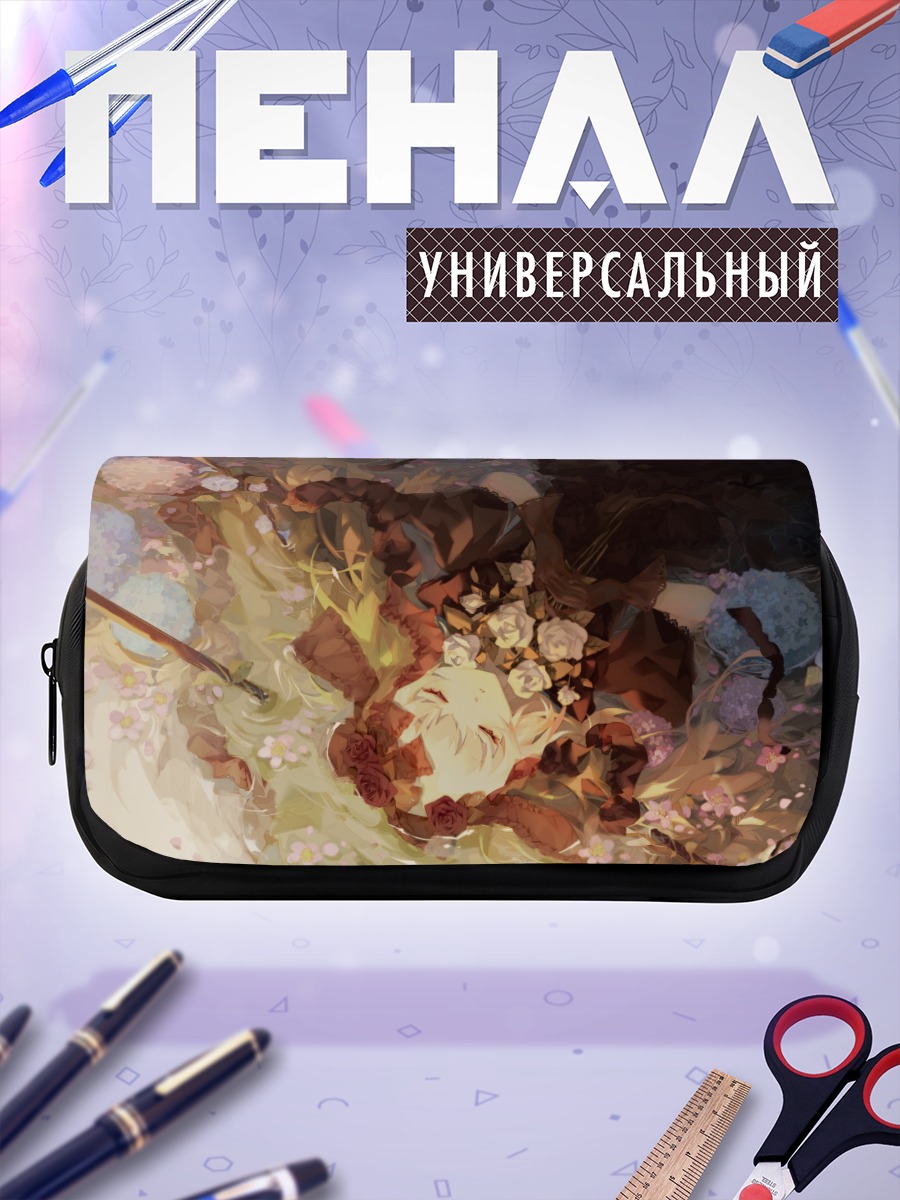 Пенал-косметичка Готическая лолита в розах