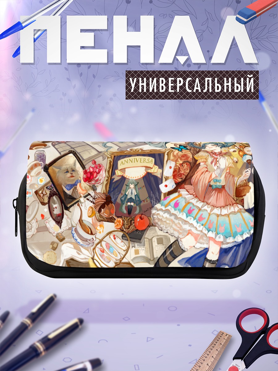 Пенал-косметичка Мику Хацунэ в деталях