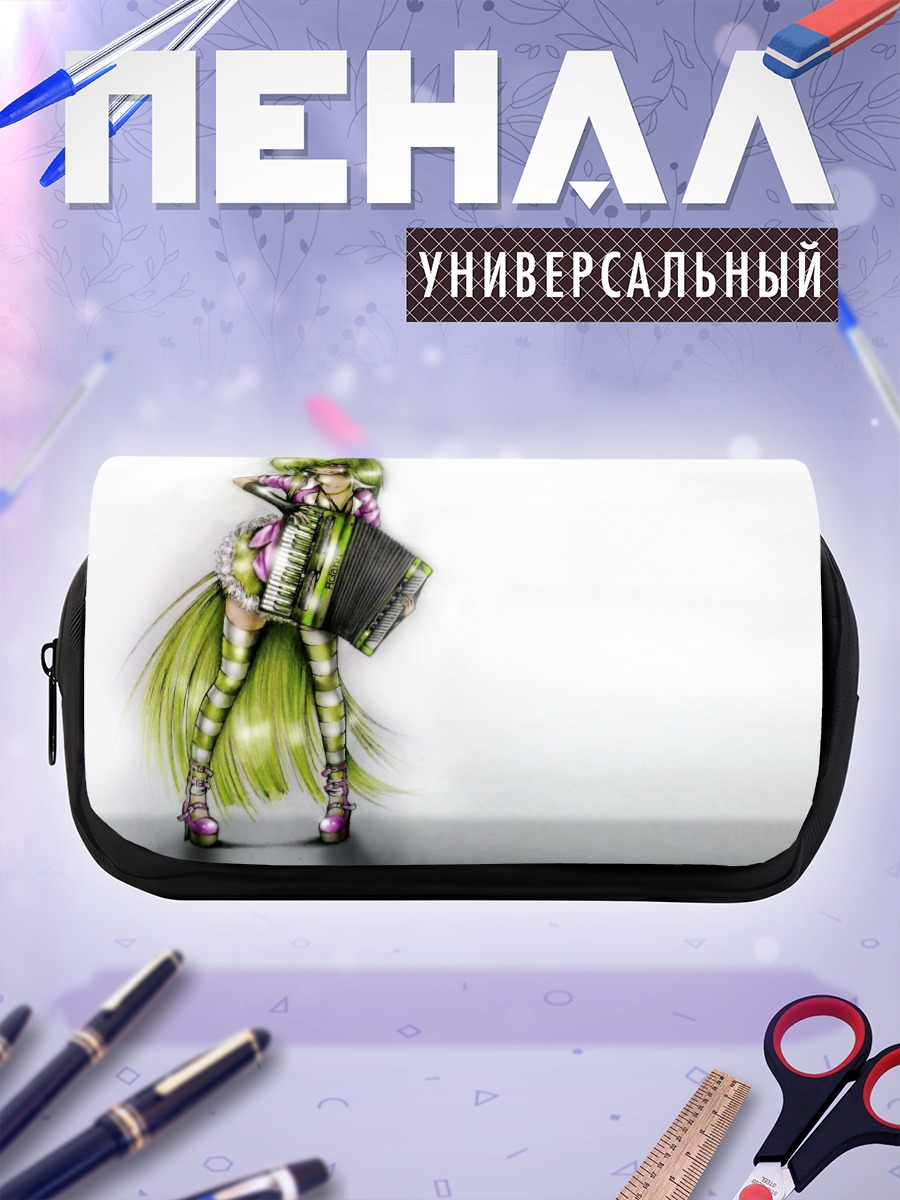 Пенал-косметичка Мику Хацунэ с аккордеоном