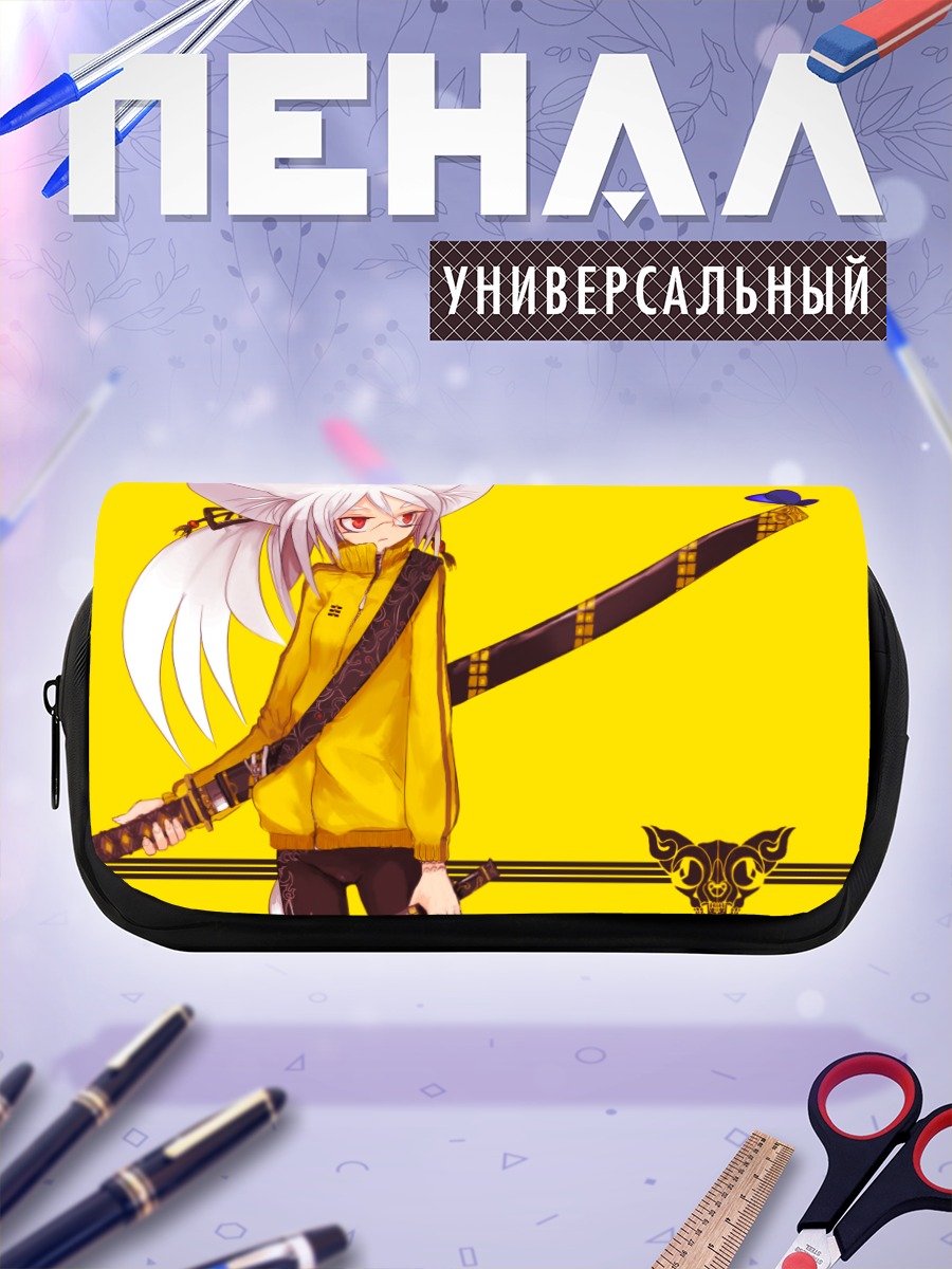Пенал-косметичка Девушка с мечом