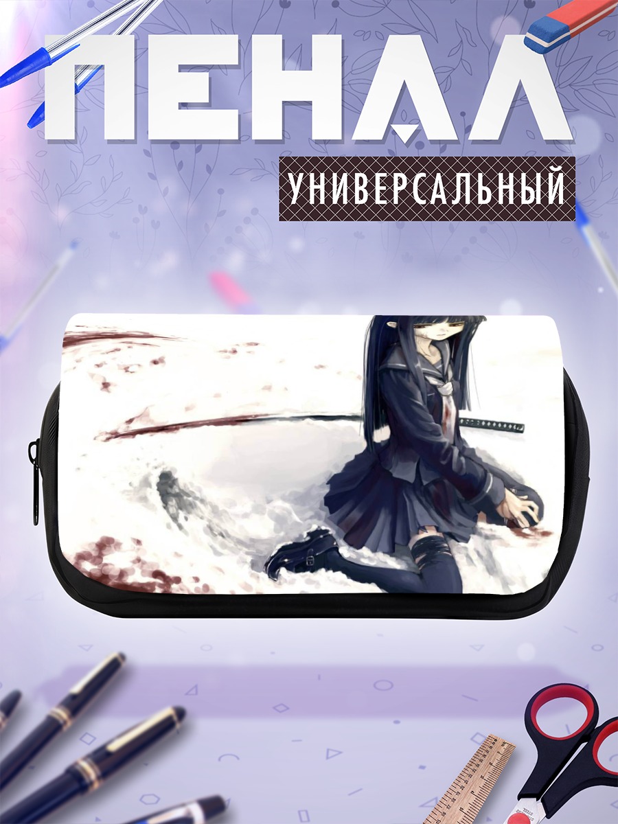 Пенал-косметичка Девочка с катаной