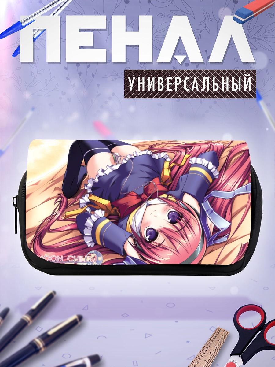 Пенал-косметичка Мику Хацунэ в цветах