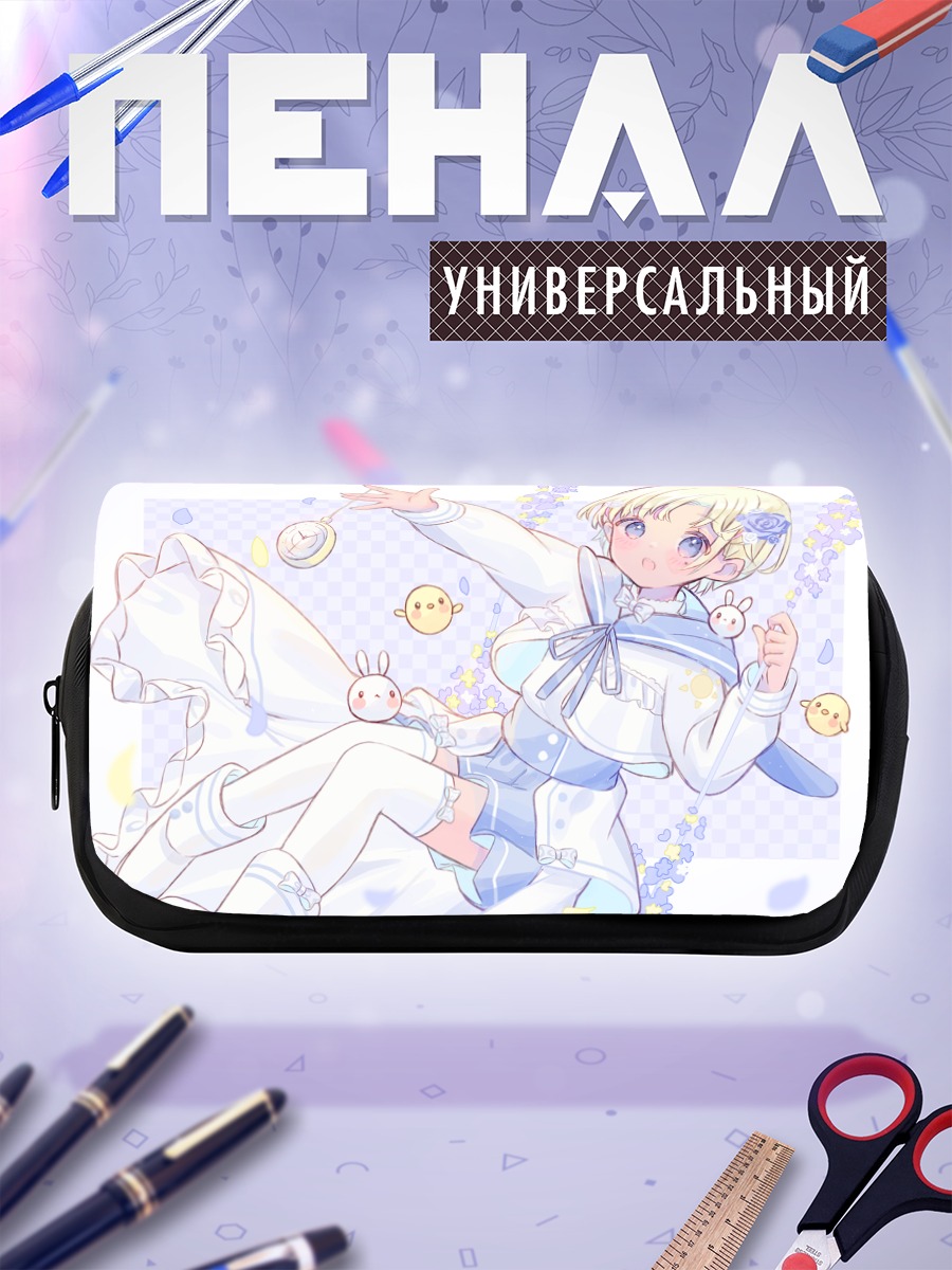 Пенал-косметичка Блондинка в цветах