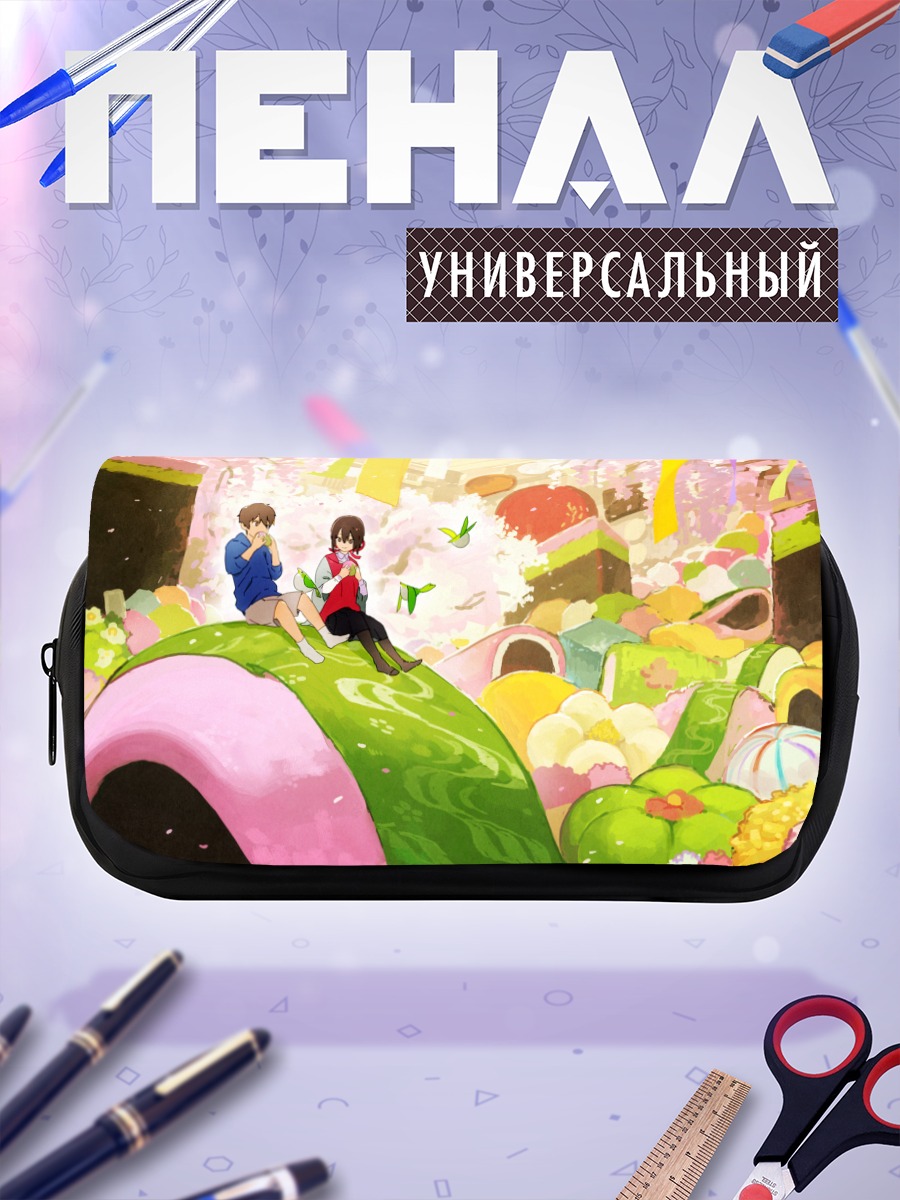 Пенал-косметичка Цветение сакуры и сладости
