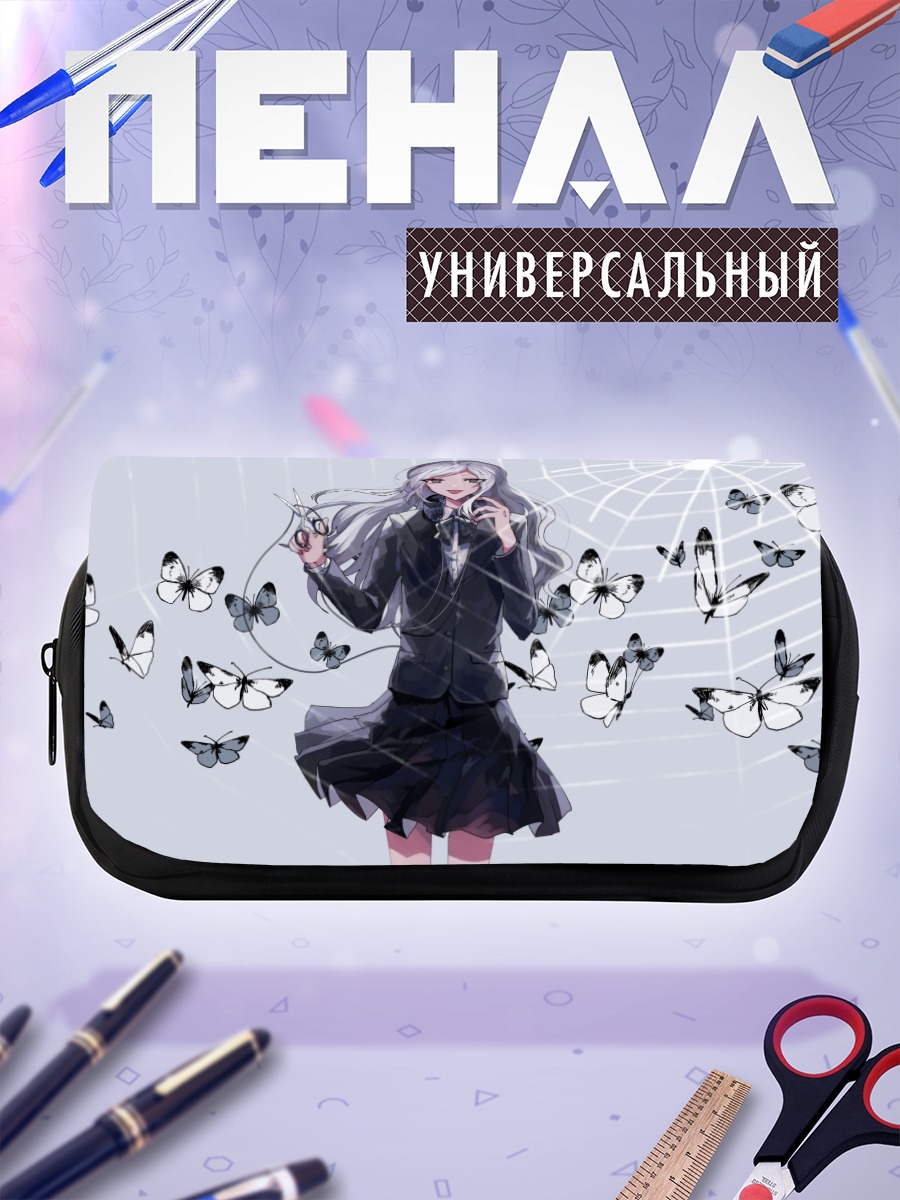 Пенал-косметичка Мику Хацунэ с бабочками